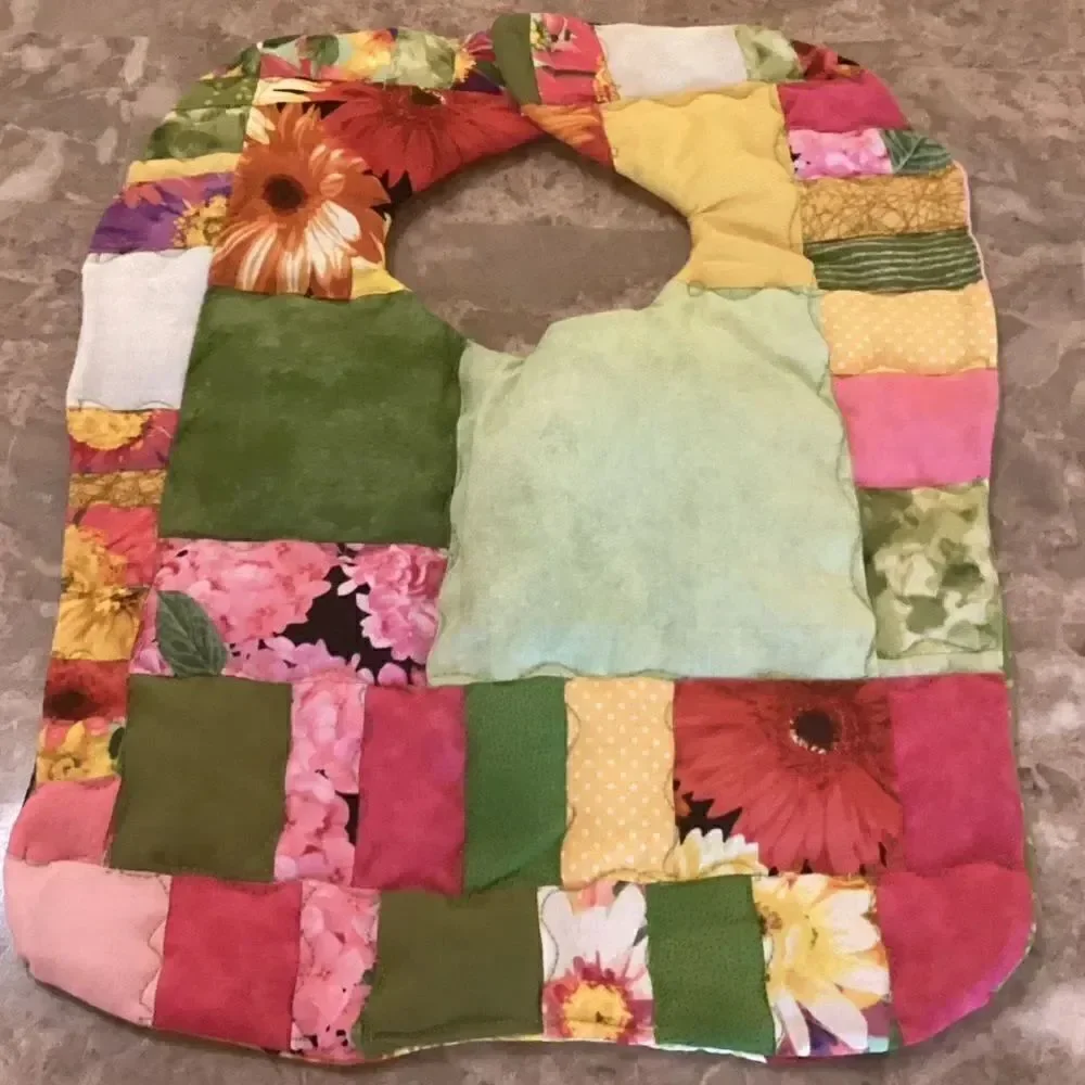 NWOT. Hand Crafted Quilted Reversible Baby Bib. $12 ea. or 3/$25